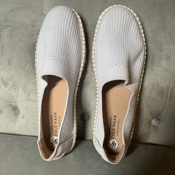 COLE HAAN Cloudfeel Stitchlite Espadrilles Halogen Blue Knit Size 9 1/2 NEW - Picture 4 of 10